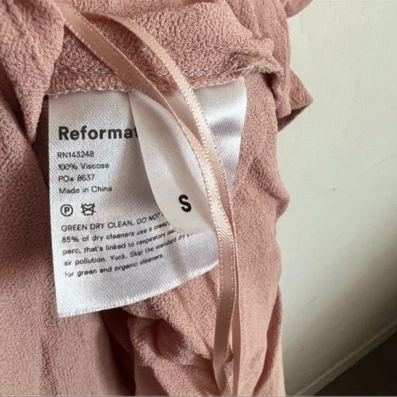 Reformation Winslow Maxi Wrap Dress in Blush - Picture 5 of 7